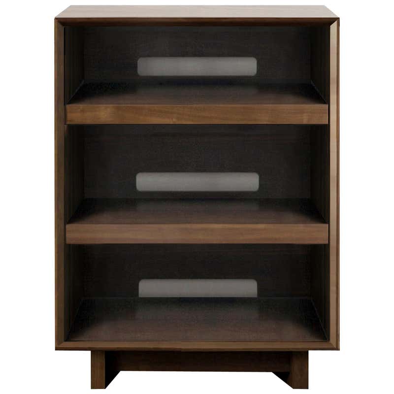 Audio Rack in Solid Natural Walnut For Sale at 1stDibs | walnut audio ...