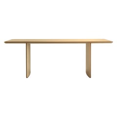 Aero, Contemporary Table or Desk in Maple Wood, Design Franco Poli