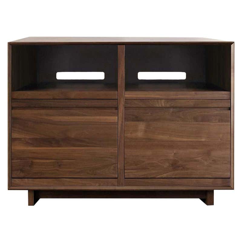 Audio Rack in Solid Natural Walnut For Sale at 1stDibs | walnut audio ...