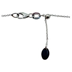 Aero Pave Nose-Cut Diamond 18K White Gold Necklace, 1.00 ctw, 30 Diamonds