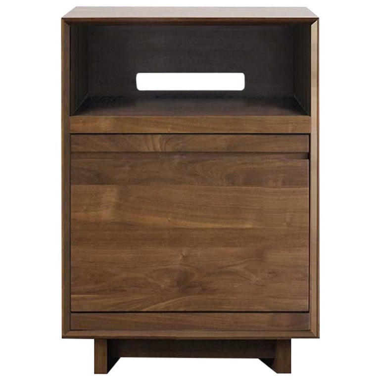 Aero Record Stand For Sonos With Vinyl Record Storage In Solid Natural Walnut For Sale At 1stdibs