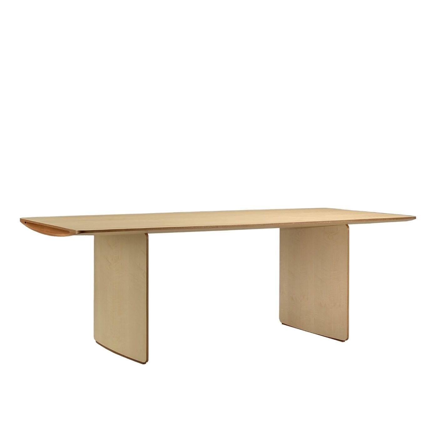 Aero Rechteckiger Tisch aus Ahornholz von Franco Poli (Holz) im Angebot