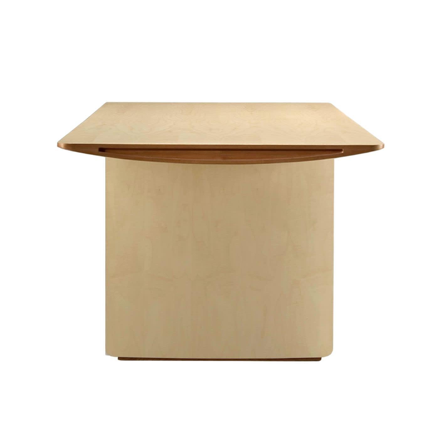 Aero Rechteckiger Tisch aus Ahornholz von Franco Poli im Angebot 1