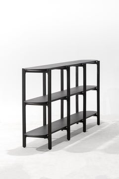 Estantería AERO, Negro Carbón Madera de vaina de mono