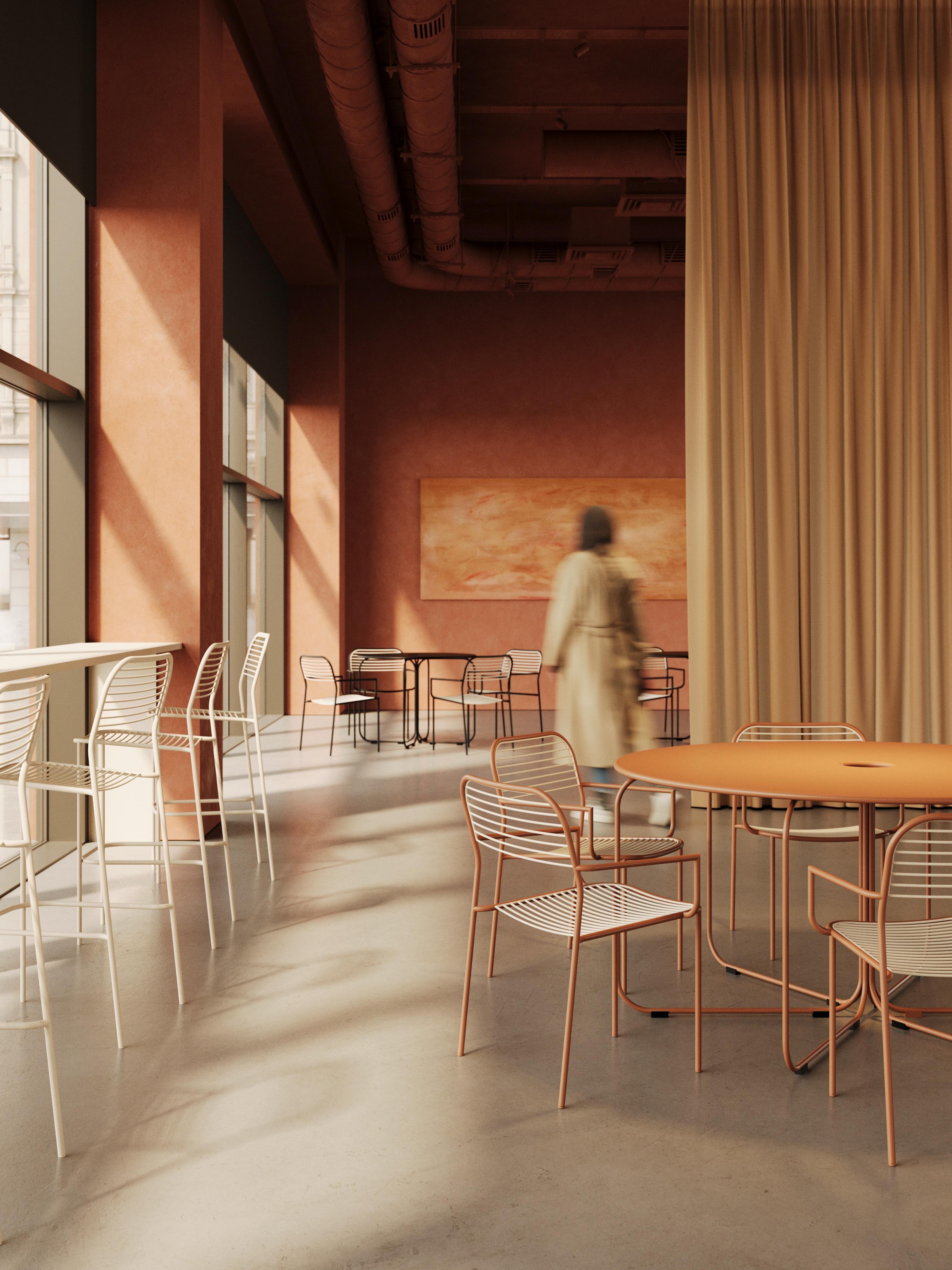 Table de bar en acier Aeros 70 cm by Joyf Neuf - En vente à LUBLIN, PL