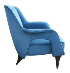 Aerodynamic Italian Midcentury Armchair