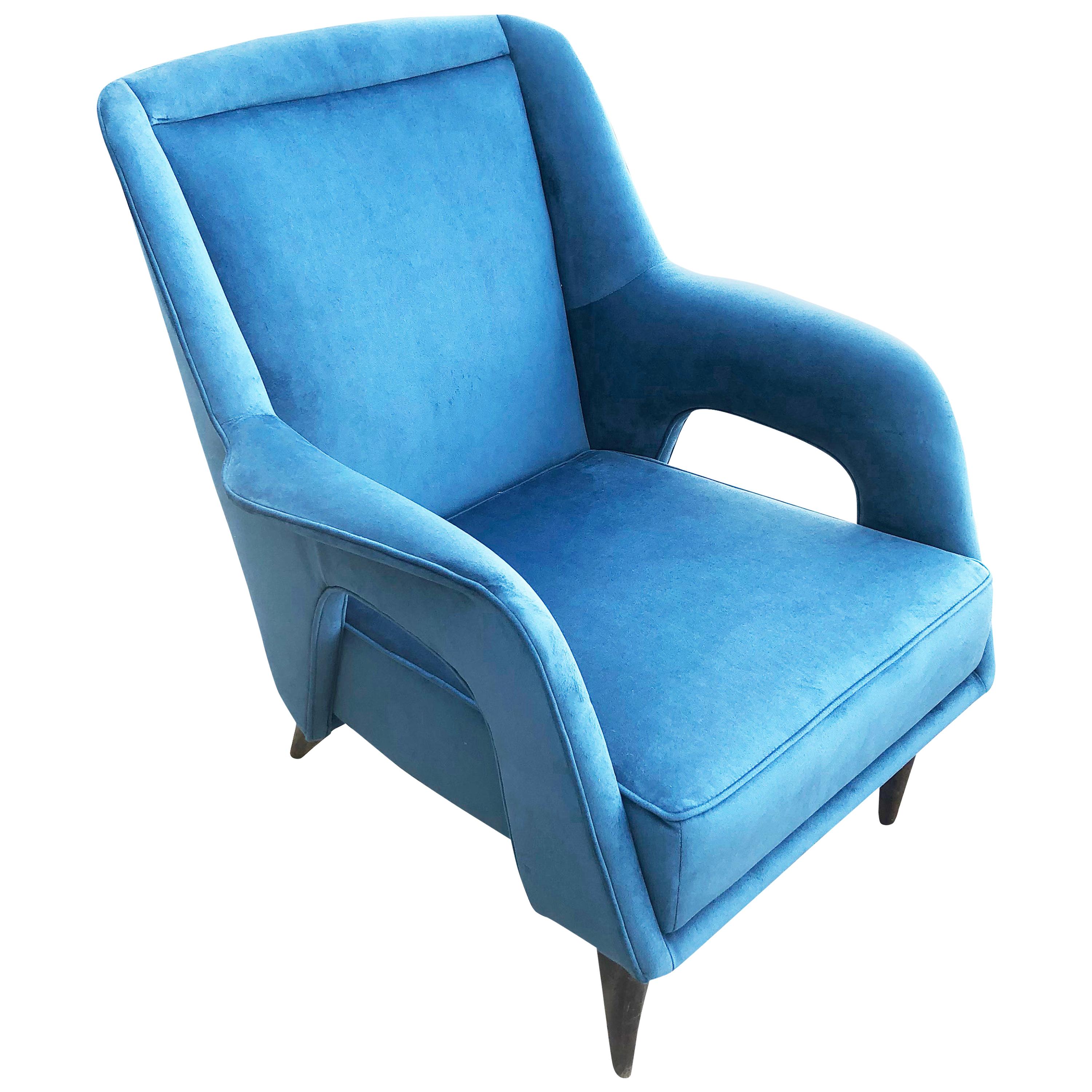 Aerodynamic Italian Midcentury Armchair