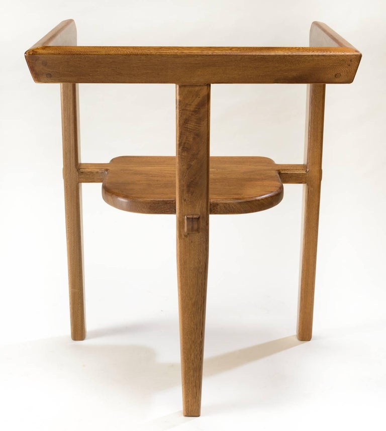 Aerofina Armchair, Contemporary 3Legged Chair w/MortiseTenon Joinery