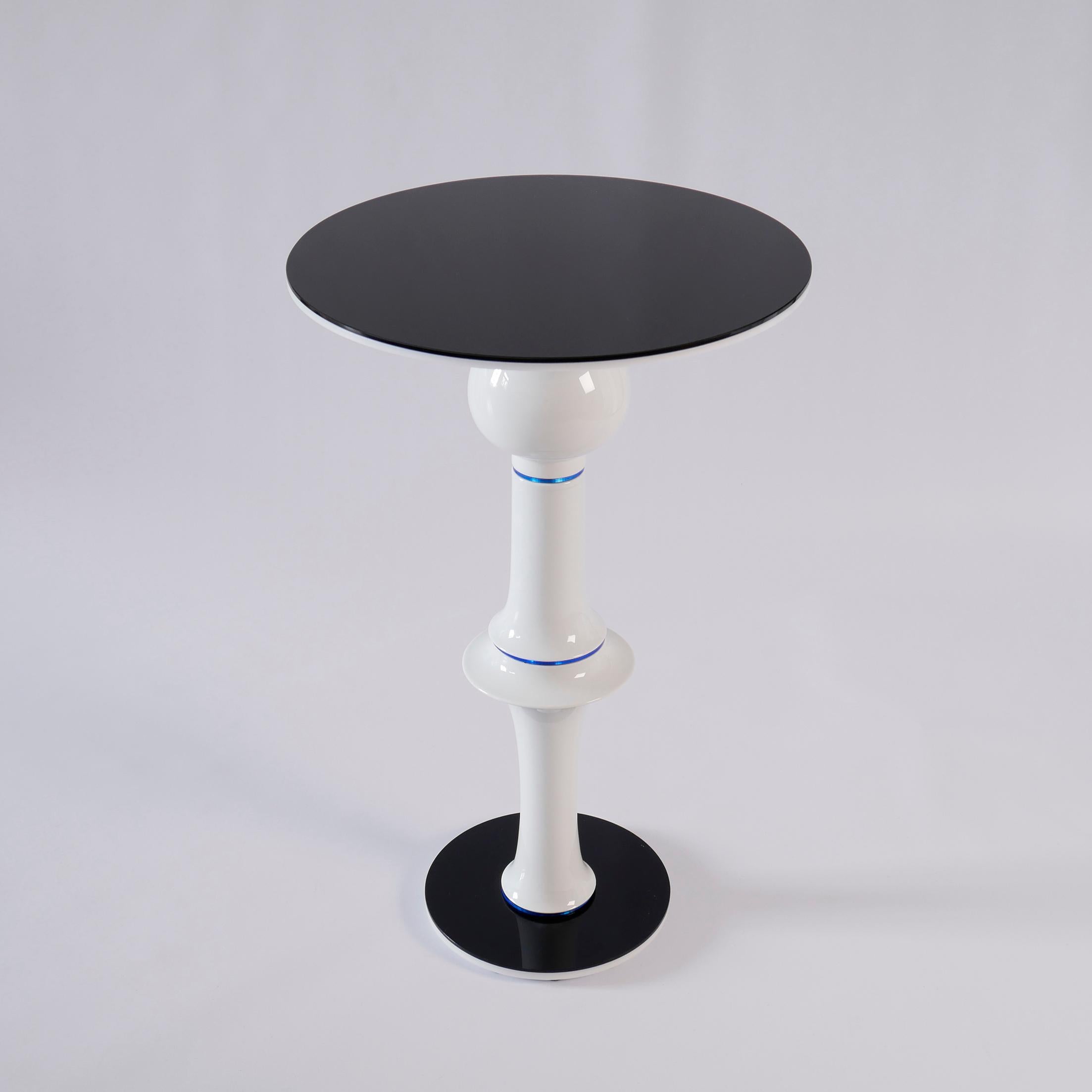 'Aeroplane' Side Table, Vintage Ceramics and Glass, One off Piece For Sale 3