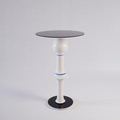 Tavolino 'Aeroplane', ceramica e vetro vintage, pezzo unico