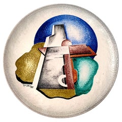 Aeroplani-Fillia Futurism Ceramic Decorative Plate