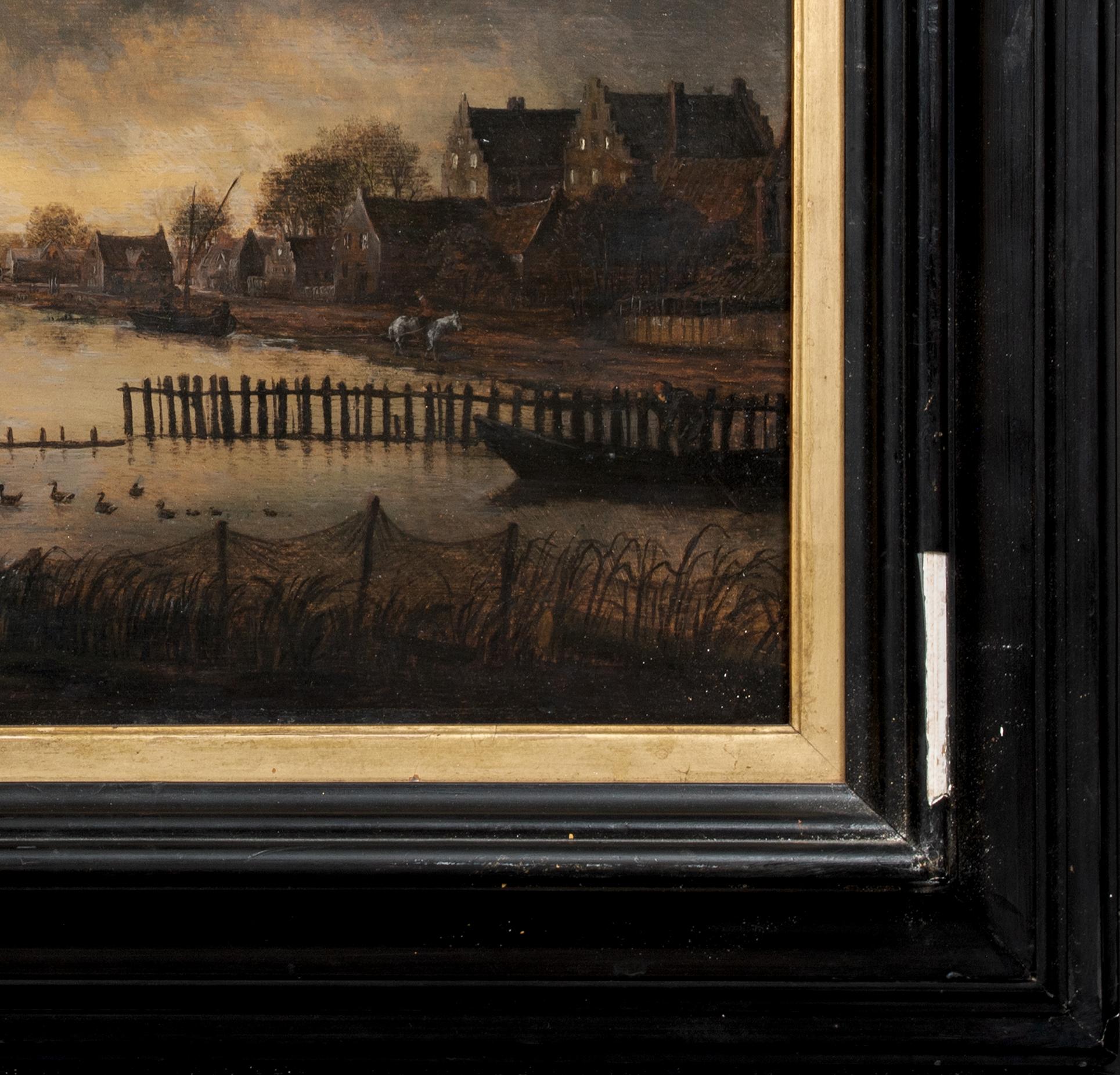 Moonlit River Landscape, 17th Century

Aert van der Neer (1603-1677)

17th Century Dutch old master moonlit river landscape, oil on canvas attributed to Aert Van Der Neer. Excellent quality and condition example of the prolific moonlit painters work