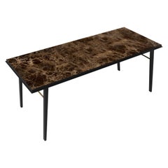 Bureau contemporain en marbre et laiton AES Emperador par Jan Garncarek