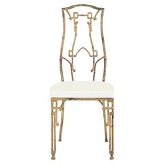 Aesthetic Bamboo Gilt Iron Side Chair II