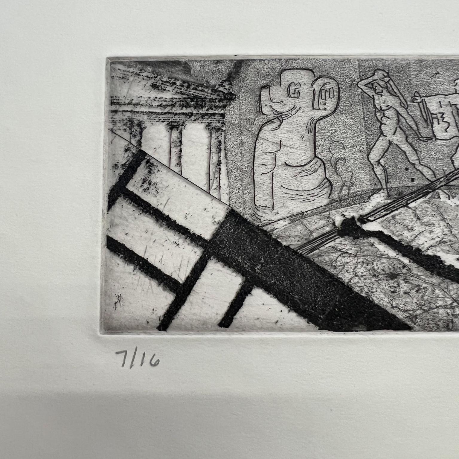 Ästhetischer Kampf 7/16 signiert P. Schaewe Druckvorlage auf Papier 
Signierte Kunst
Gebrauchter, unrestaurierter Vintage-Zustand. Fleck rechte Seite.
15.75 x 8 art 11,5 x 3.
Überprüfen Sie alle Bilder.