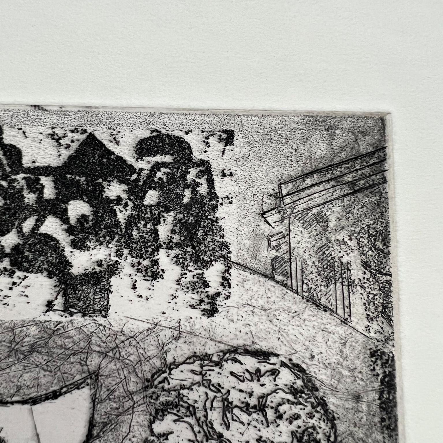 Ästhetische Schlacht 7/16 Signiert P. Schaewe Druck Kunstwerk auf Papier (Ende des 20. Jahrhunderts) im Angebot