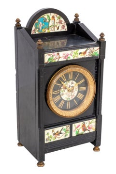 Aesthetic Black Slate & Porcelain Clock Set, 3