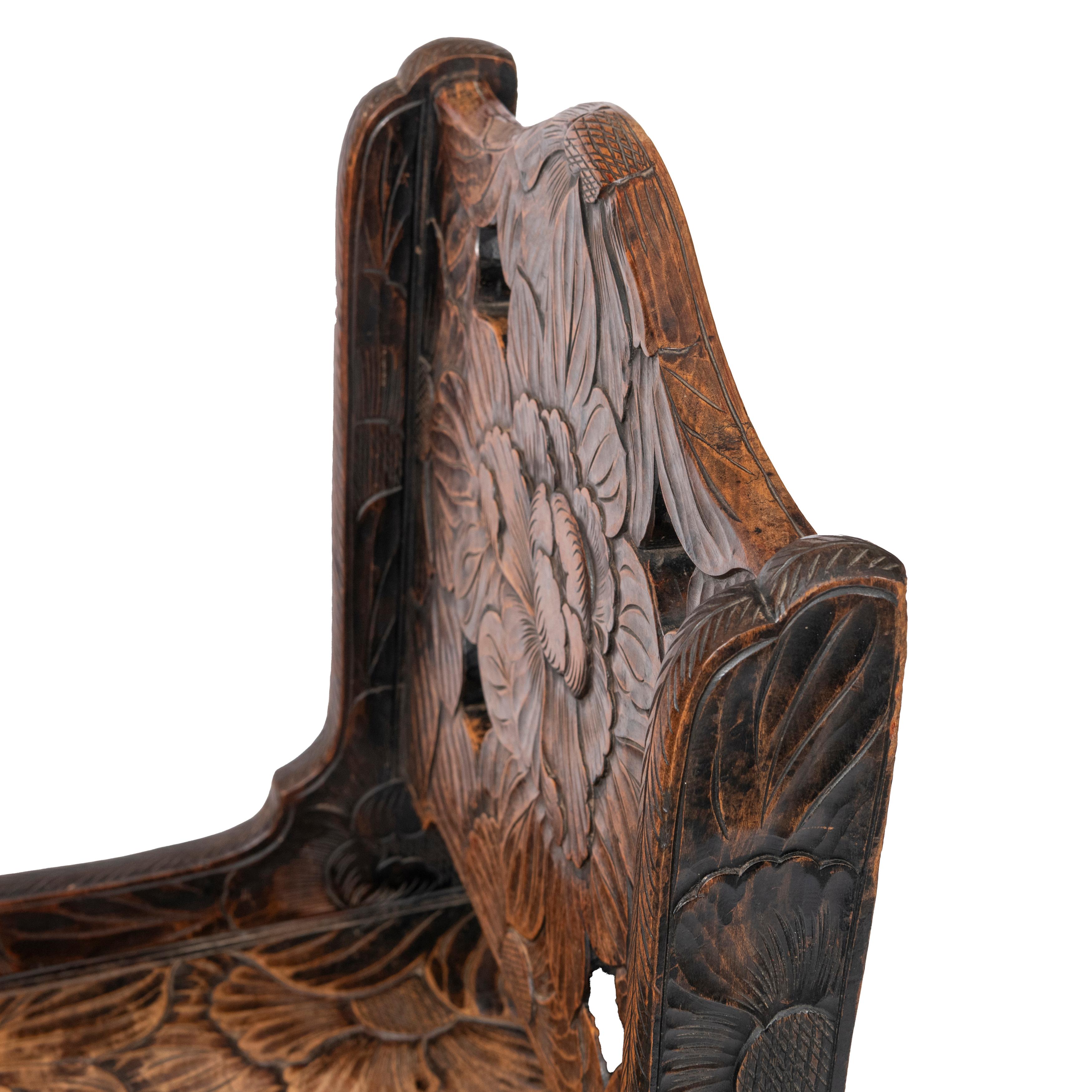 Silla estética de inspiración japonesa para Liberty, Inglaterra circa 1905 en venta 5