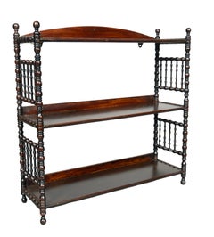 Aesthetic Mahogany Hanging Shelf