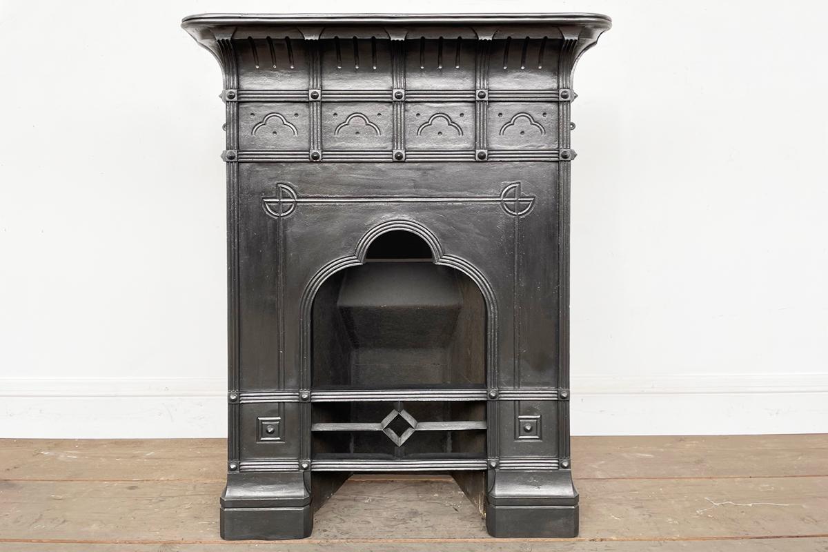 Aesthetic Mid Victorian Cast Iron Combination Fireplace at 1stDibs