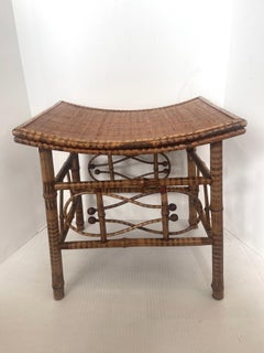 Aesthetic Mouvement Bamboo Thebes Style Stool, C. 1900