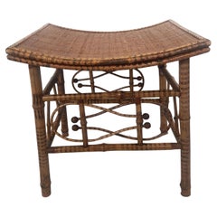 Aesthetic Mouvement Bamboo Thebes Style Stool, C. 1900