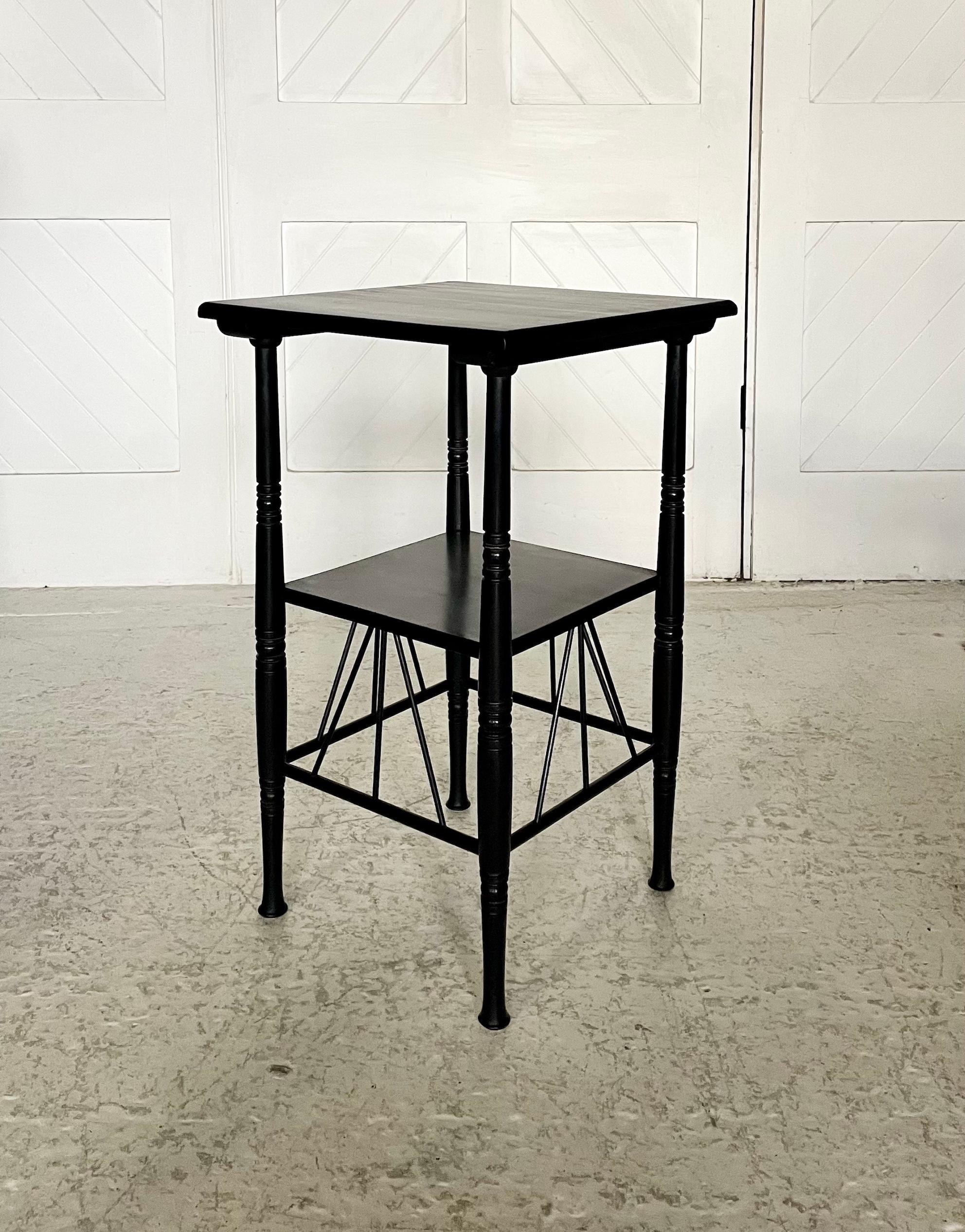 English Aesthetic Movement 2 Tier Side Table After A Design By E W Godwin For Sale