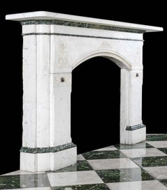 Aesthetic Movement Antique Chimneypiece in Pencil Statuary Marble