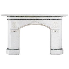 Aesthetic Movement Antique Chimneypiece in Pencil Statuary Marble