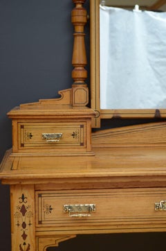 Aesthetic Movement Ash Dressing Table by Heal & Son, London