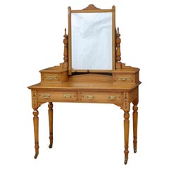 Antique Aesthetic Movement Ash Dressing Table by Heal & Son, London