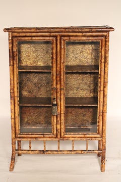 Aesthetic Movement Bamboo and Lacquer Book Case