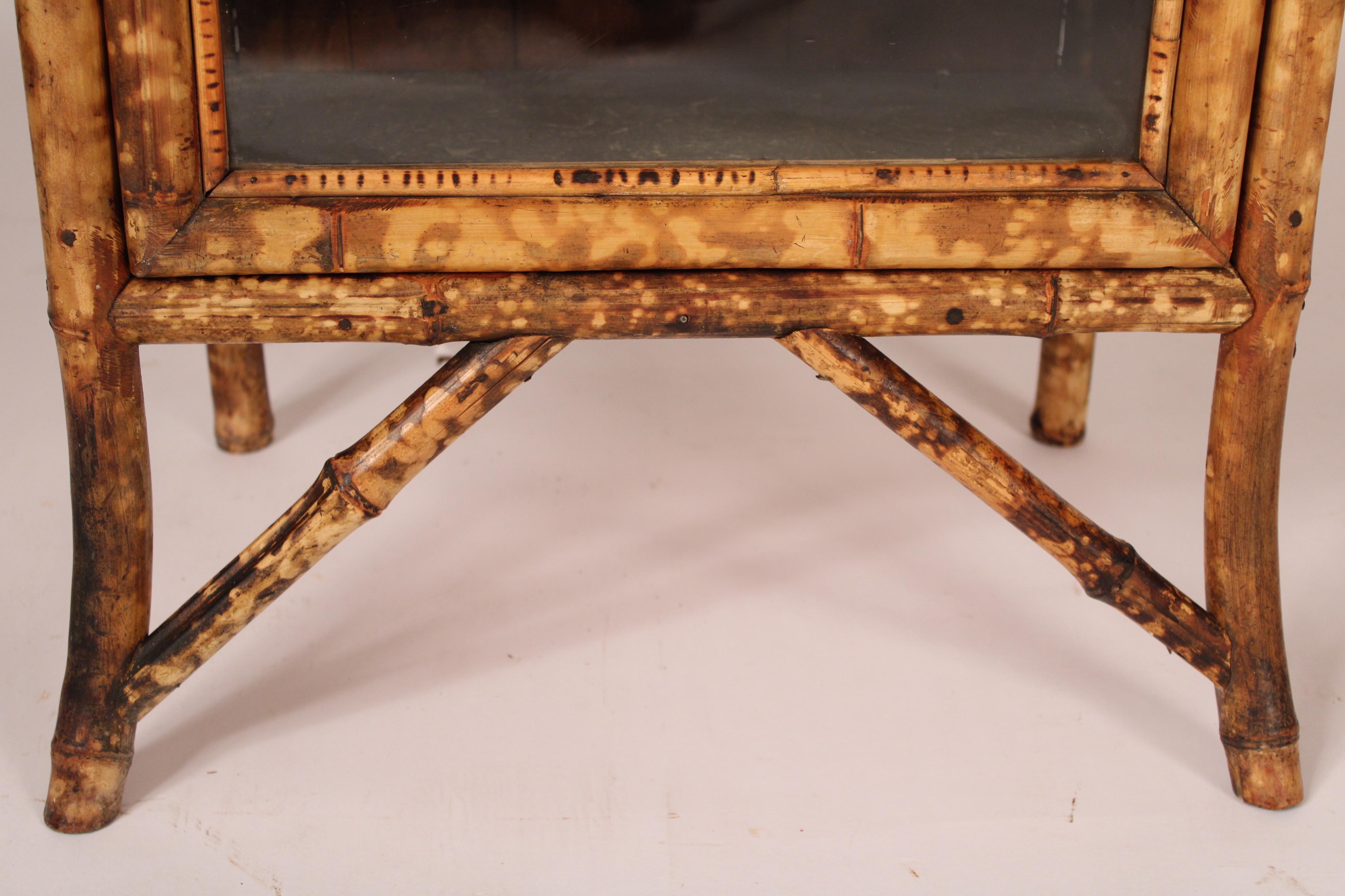 Aesthetic Movement bamboo and Lacquer Cabinet For Sale 4