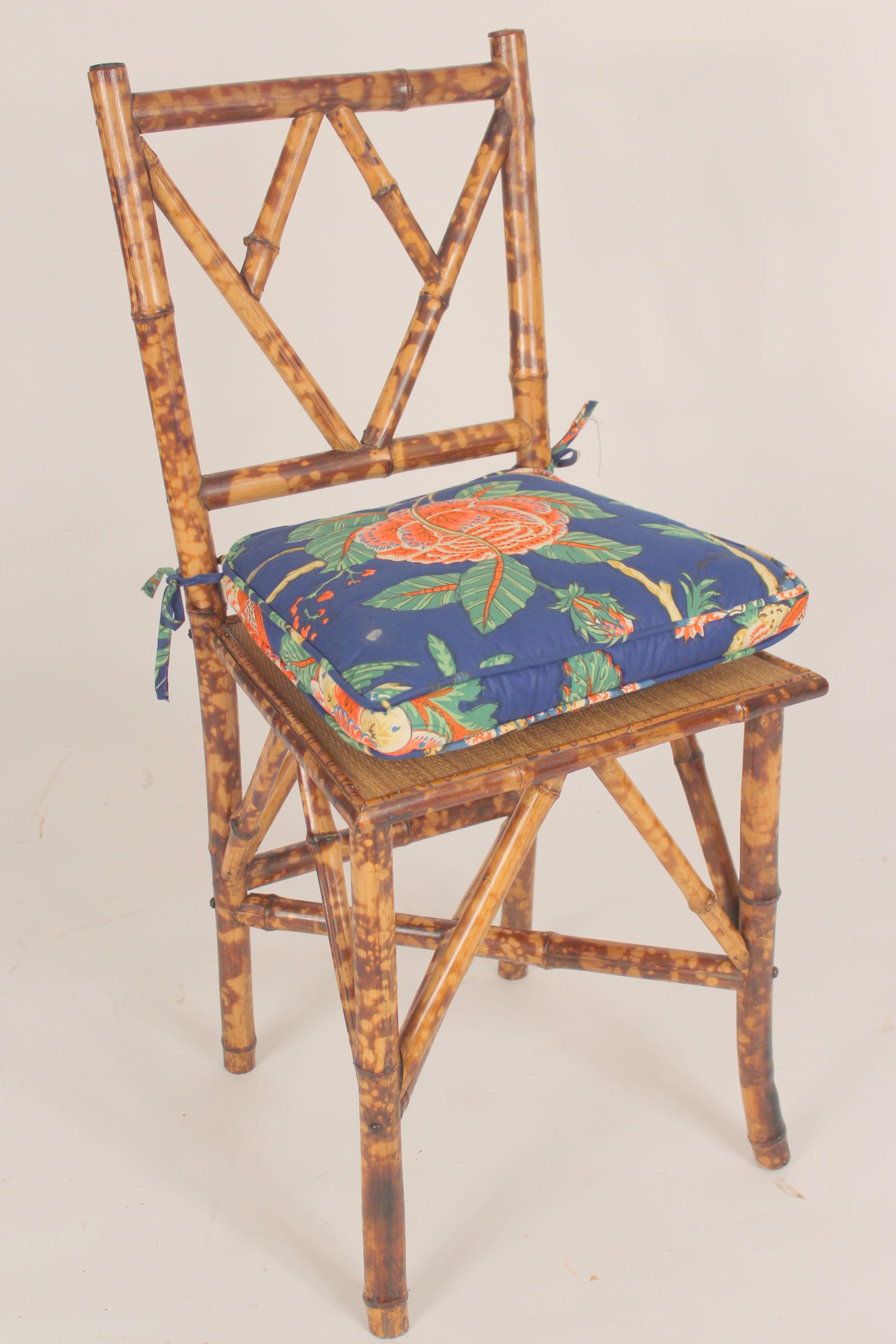 Aesthetic Movement Bamboo and Lacquer Vanity and Chair 8
