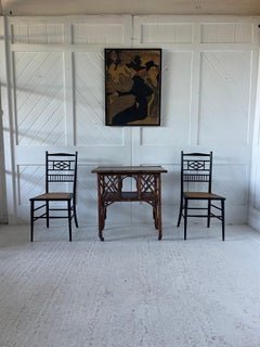 Aesthetic Movement Bamboo Lacquered Side Table