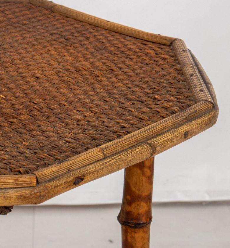 20th Century Aesthetic Movement Bamboo Octagonal Top Table