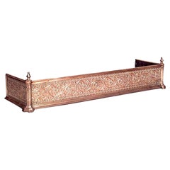 Aesthetic Movement Brass Fire Fender