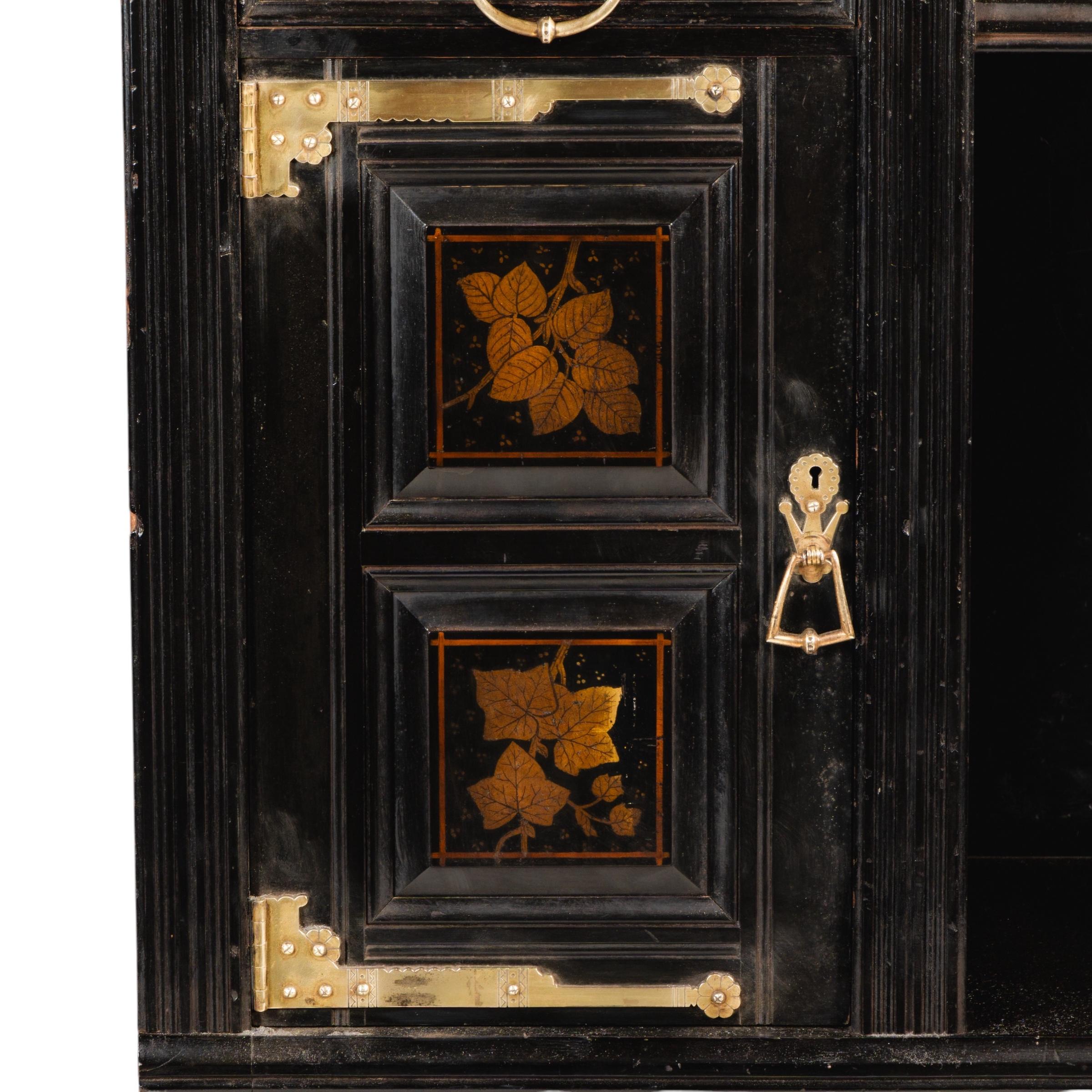 Aesthetic Movement Cabinet by T. E. Collcutt, Made by Collinson & Lock, London For Sale 9
