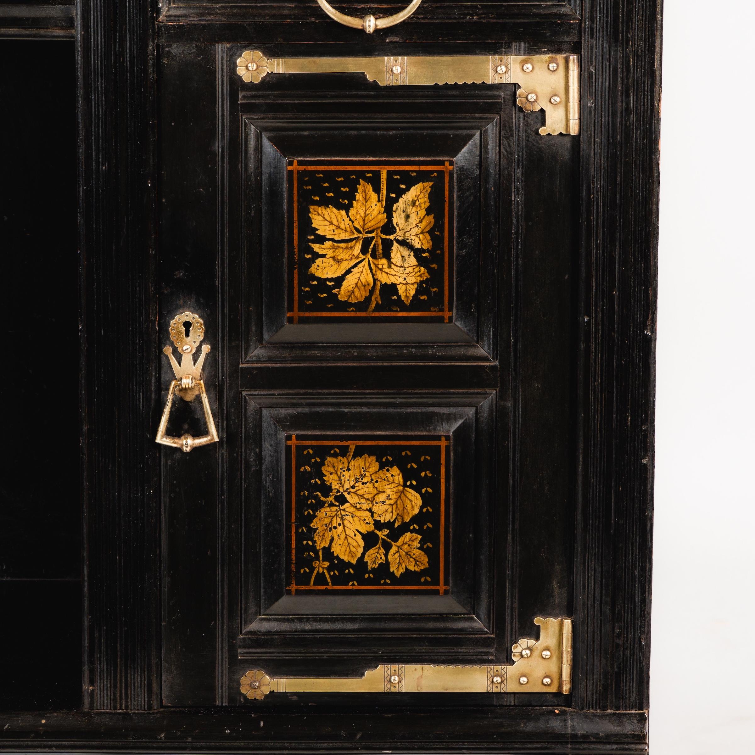Aesthetic Movement Cabinet by T. E. Collcutt, Made by Collinson & Lock, London For Sale 10