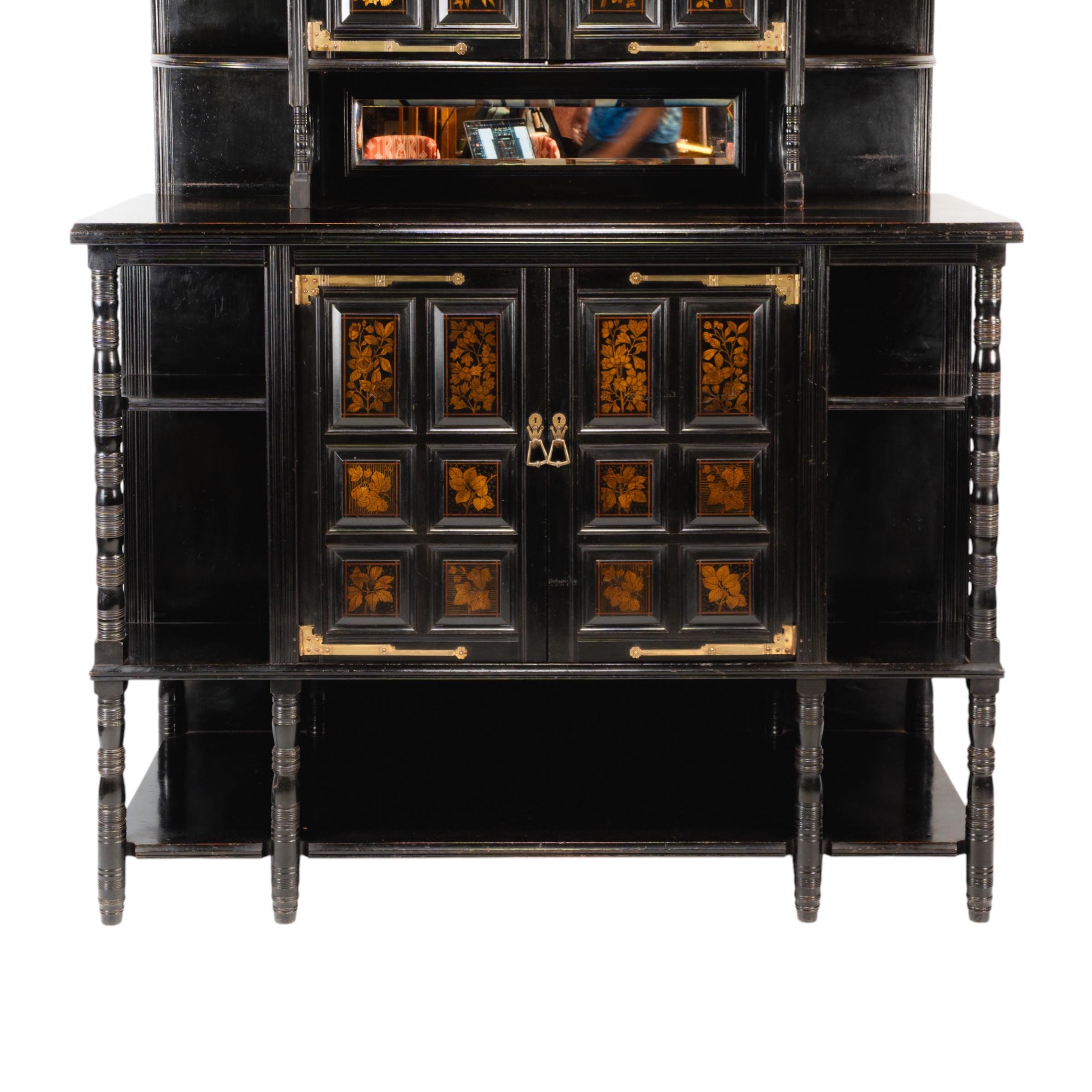 Aesthetic Movement Cabinet by T. E. Collcutt, Made by Collinson & Lock, London For Sale 11