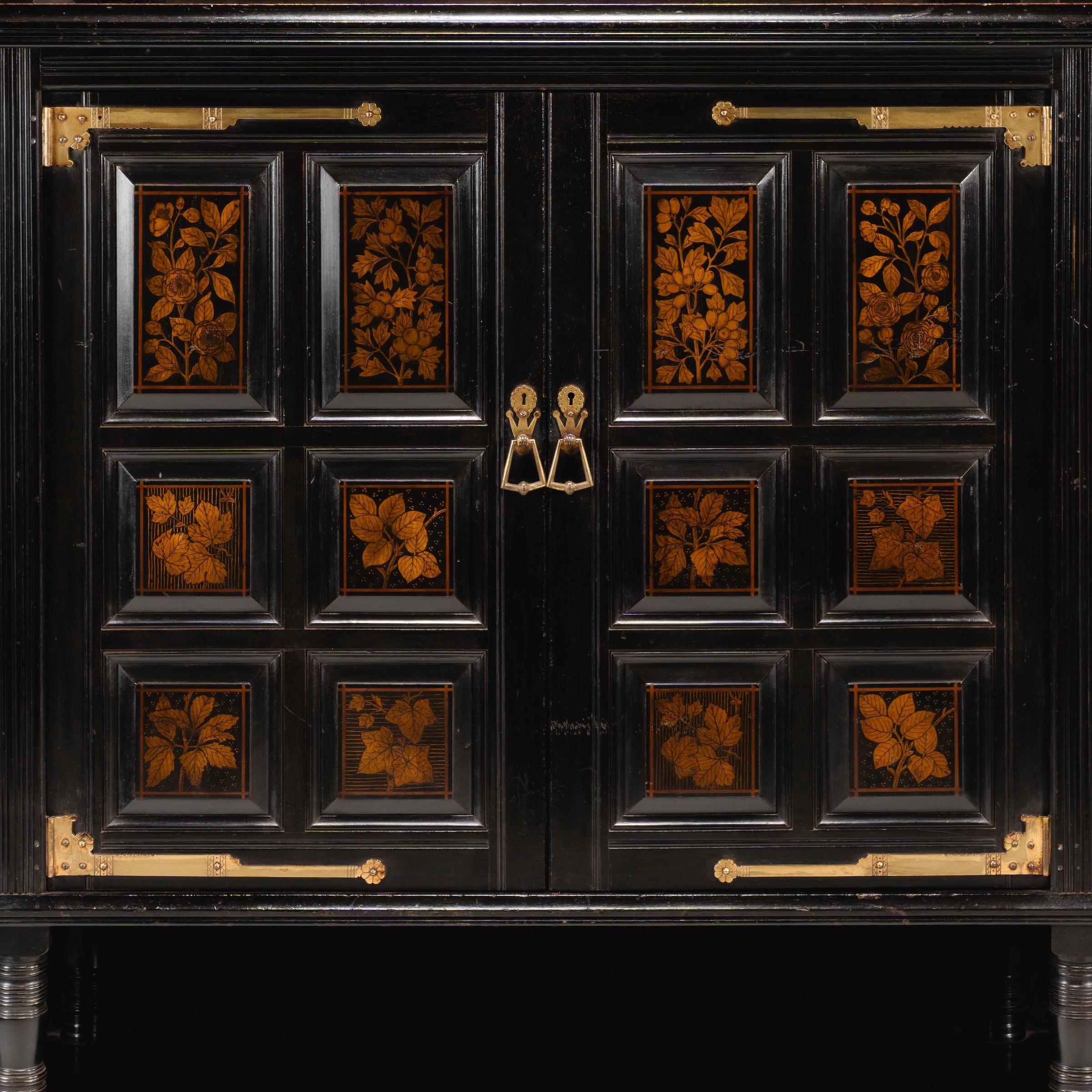 Aesthetic Movement Cabinet by T. E. Collcutt, Made by Collinson & Lock, London For Sale 12