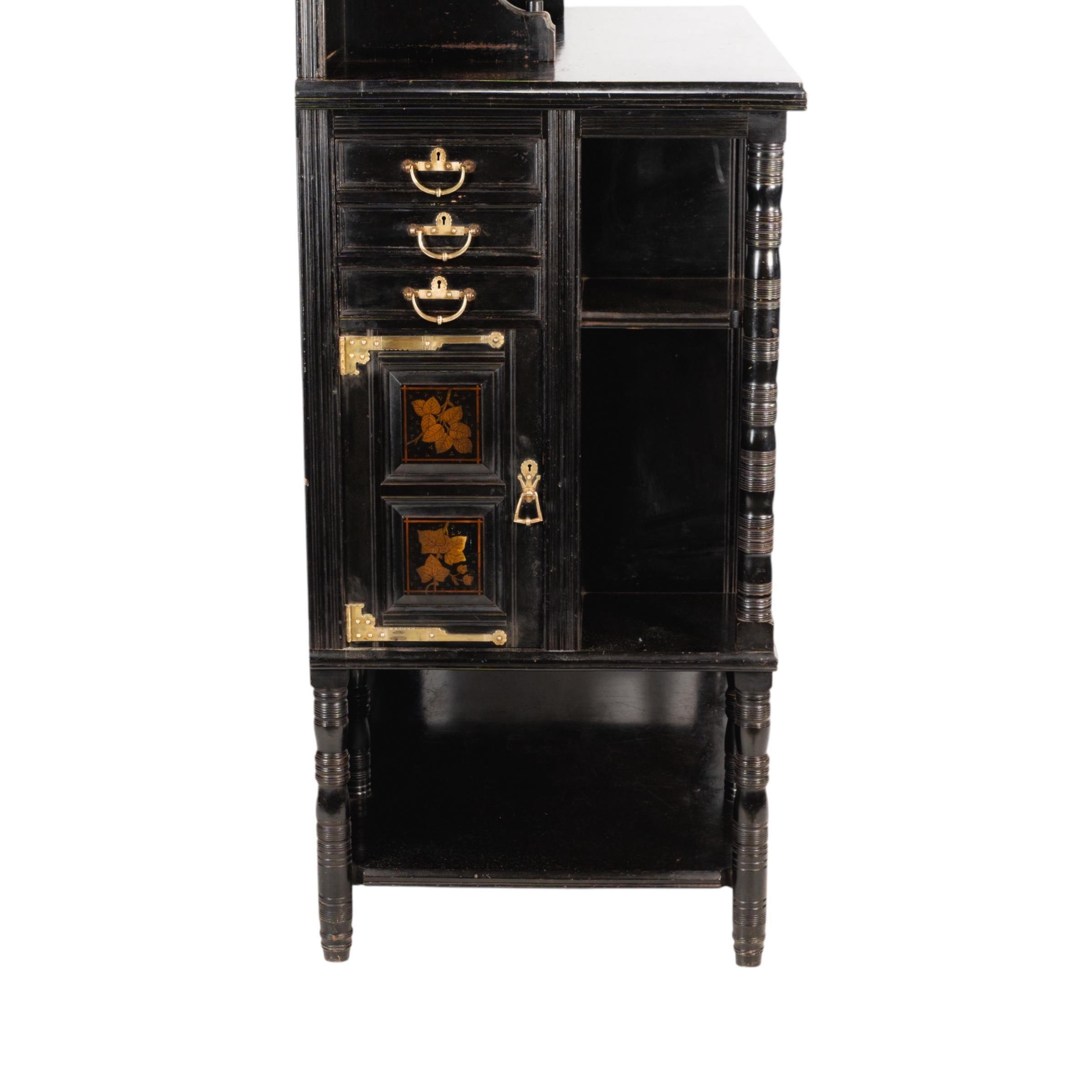 Aesthetic Movement Cabinet by T. E. Collcutt, Made by Collinson & Lock, London For Sale 15