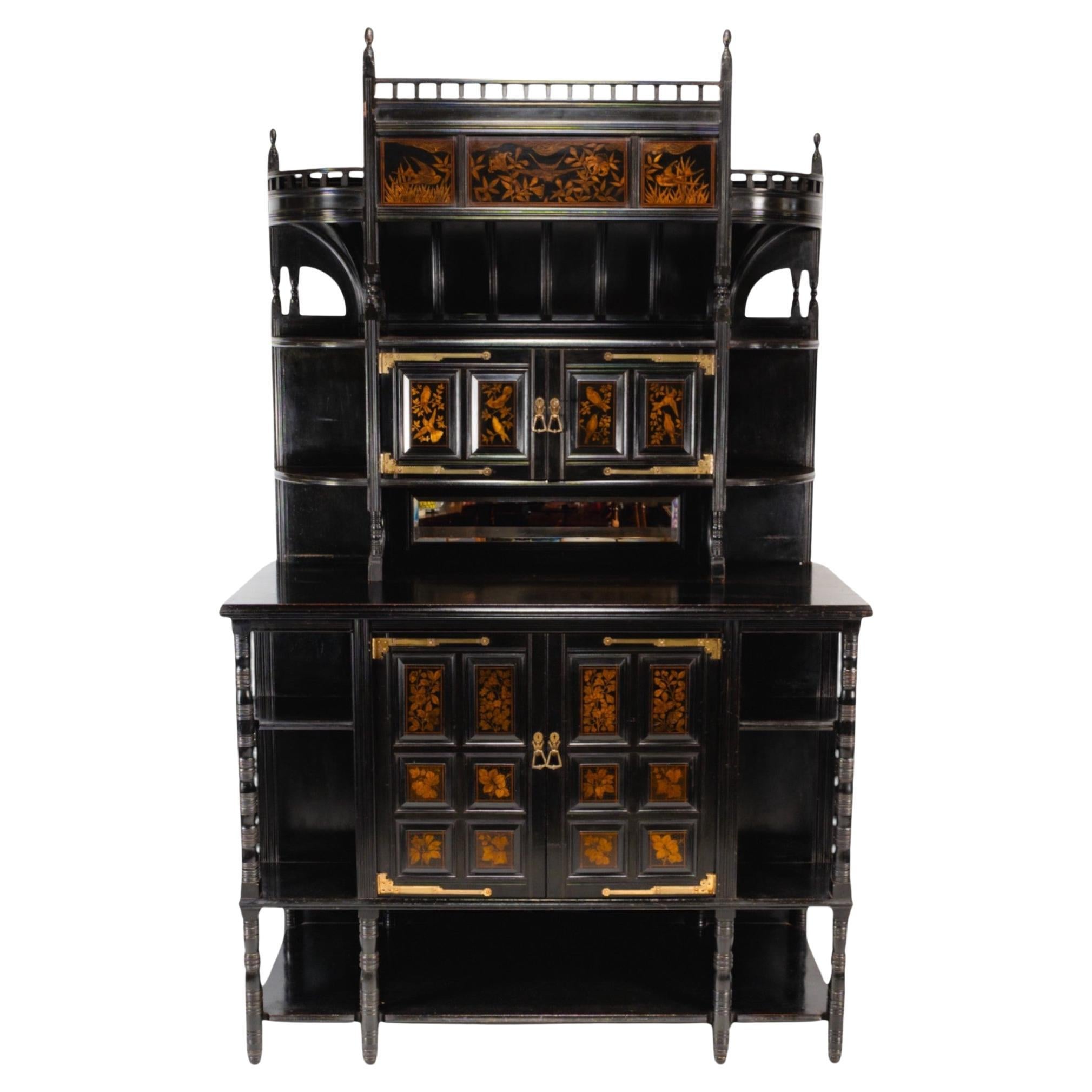 Aesthetic Movement Cabinet by T. E. Collcutt, Made by Collinson & Lock, London