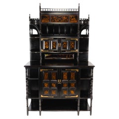 Aesthetic Movement Cabinet by T. E. Collcutt, Made by Collinson & Lock, London