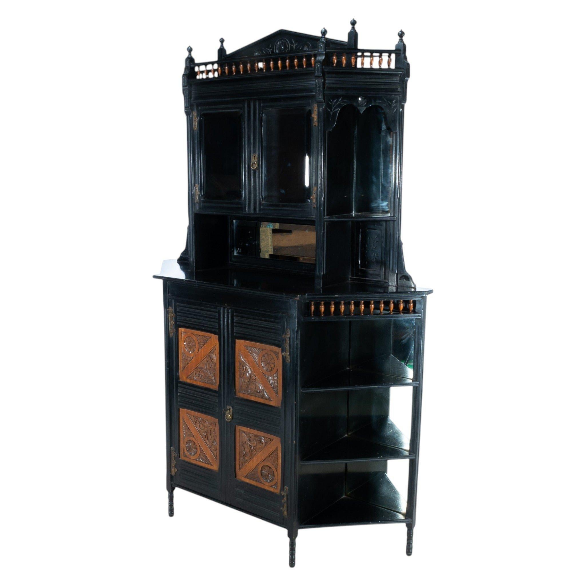 Aesthetic Movement Cabinet by William Watt in the Style of E. W. Godwin In Good Condition For Sale In London, GB