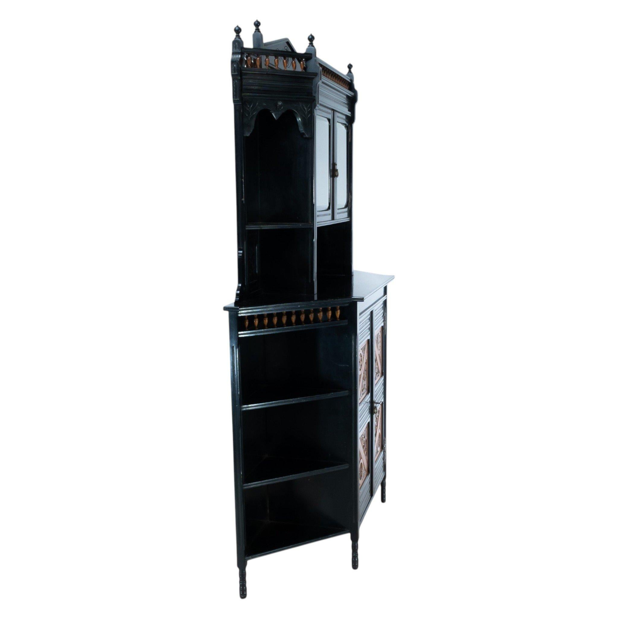 Walnut Aesthetic Movement Cabinet by William Watt in the Style of E. W. Godwin For Sale