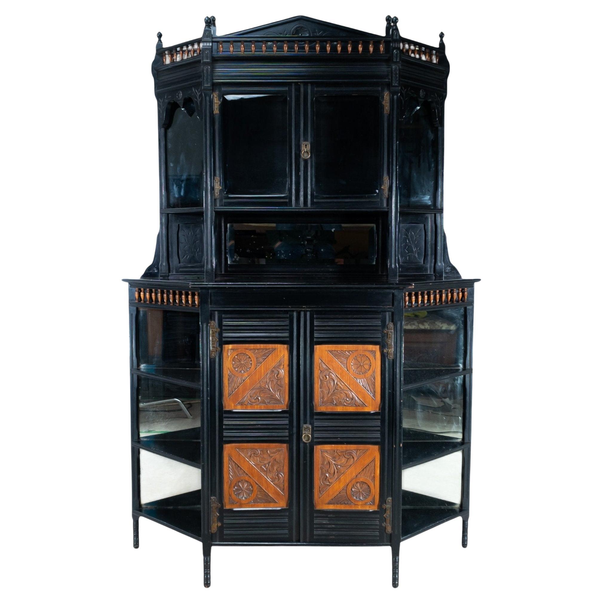 Aesthetic Movement Cabinet by William Watt in the Style of E. W. Godwin