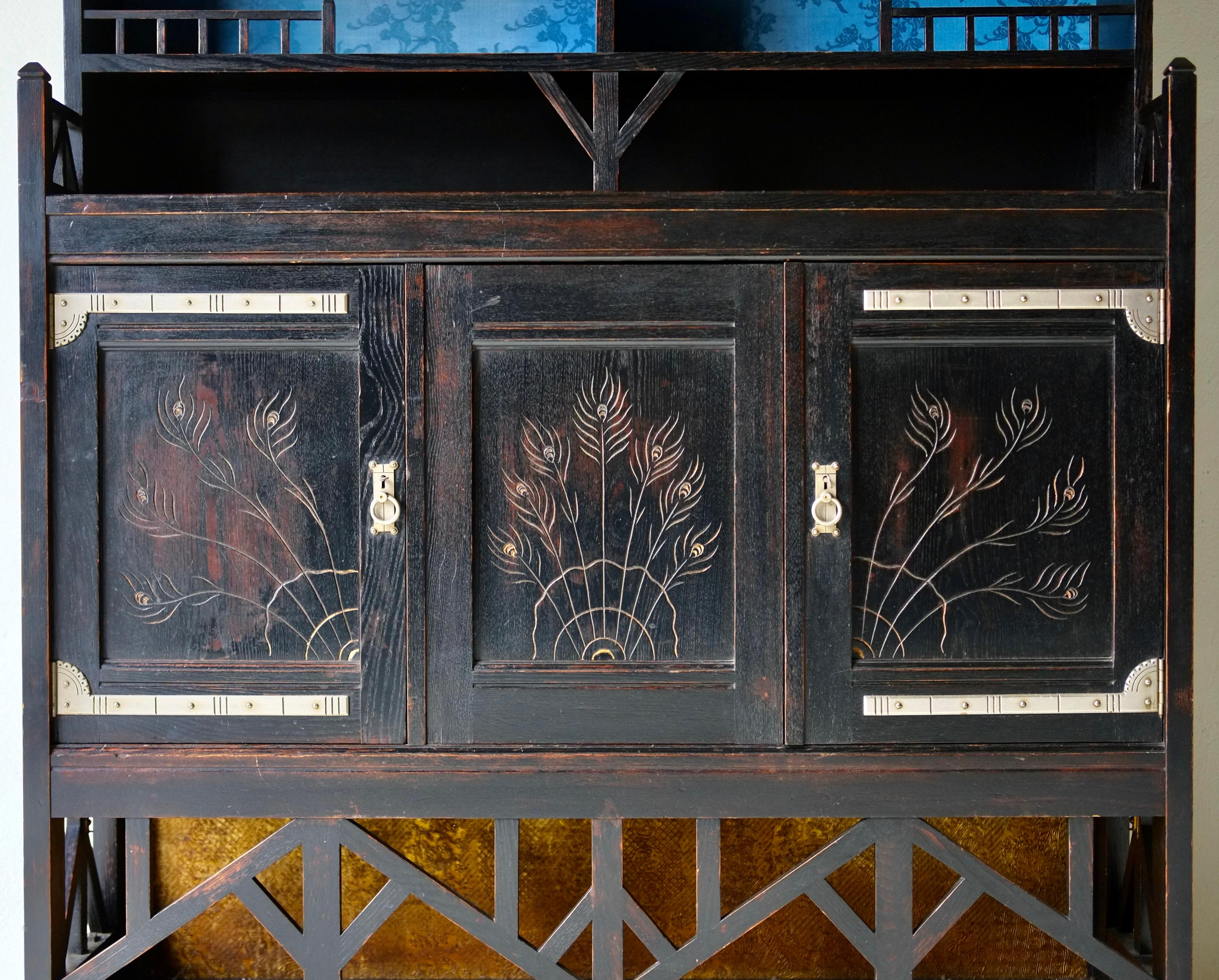 Late 19th Century Aesthetic Movement Cabinet, Circa 1880 For Sale