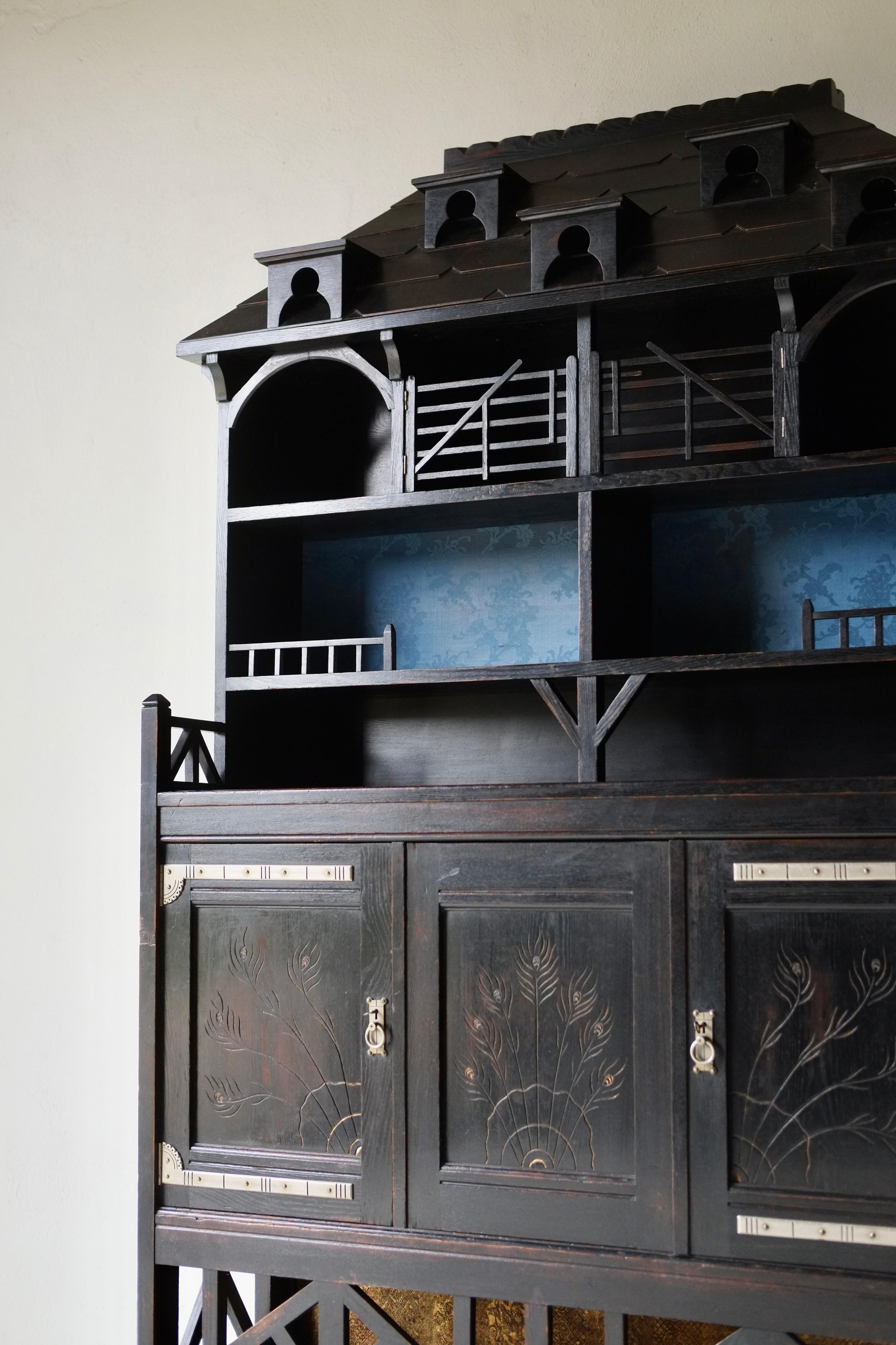 Wood Aesthetic Movement Cabinet, Circa 1880 For Sale