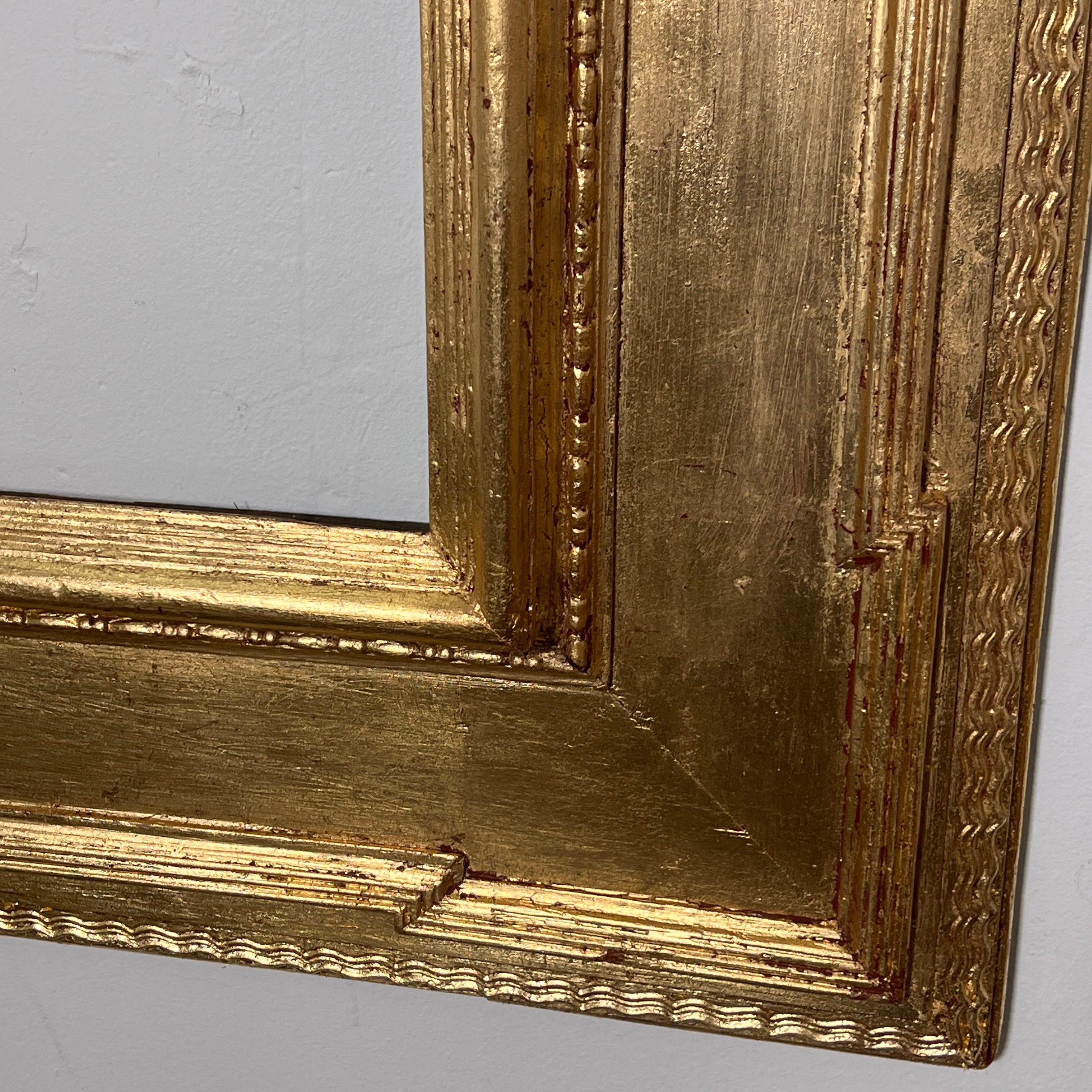Early 20th Century Aesthetic Movement Carved Gilt Frame by Standford White Circa 1900 For Sale